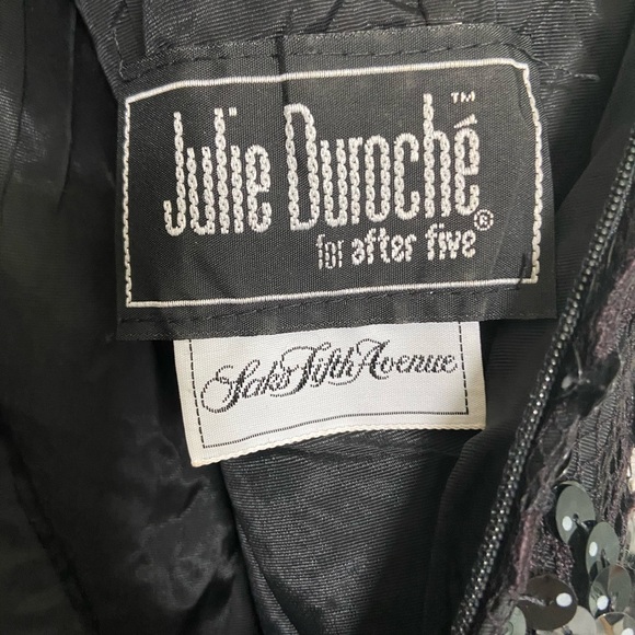 Vintage mini ruffle lace dress sz 4 - Picture 5 of 6